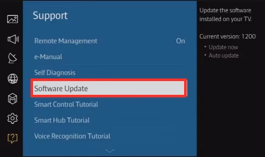 Software Update Samsung Tv