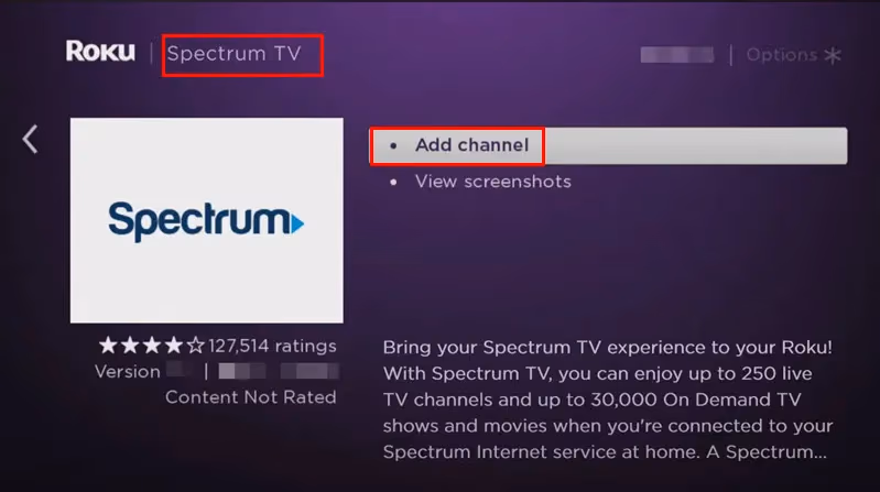 Find The Spectrum Tv App In Roku's Channel Store