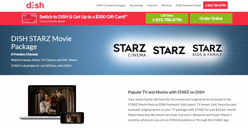 Dish Starz Movie Pack