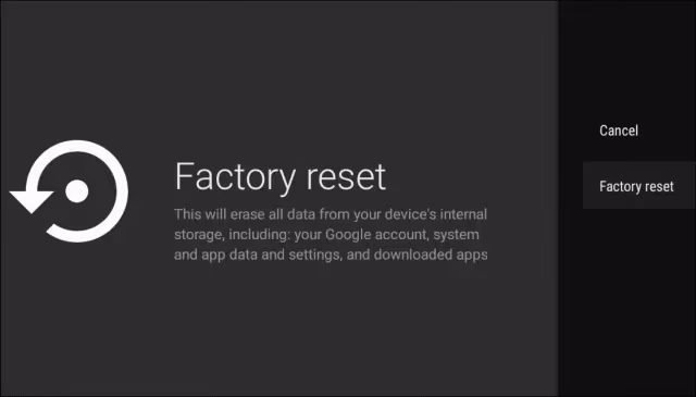 Google Tv Factory Reset