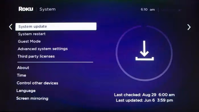 Roku Tv System Update 1