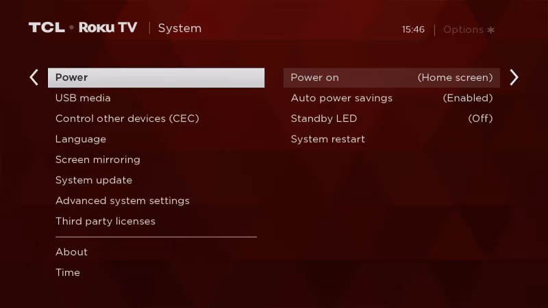 Tcl Roku Tv Auto Power Saving