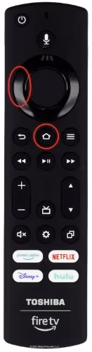 Toshiba Fire Tv Remote Home + Left