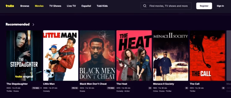 Tubi Tv Content Library