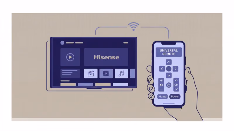 Smartphone apps replacing universal remote for Hisense TV control