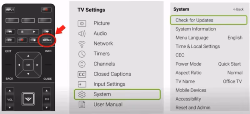 Vizio Tv Check For Updates 1