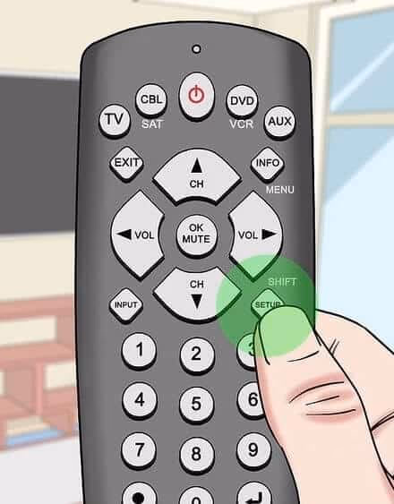 Clearing the memory by resetting the remote