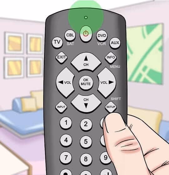 Clearing the memory by resetting the remote