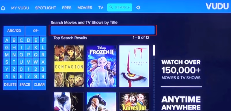Vudu Search Function