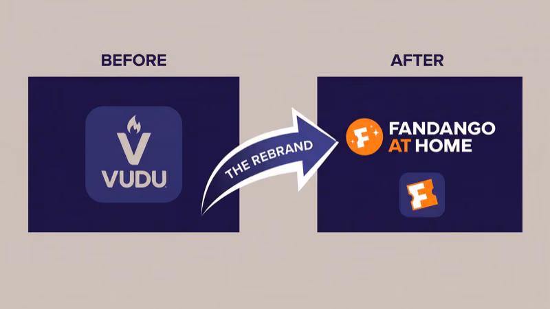 Vudu app rebranded to Fandango at Home with new logo