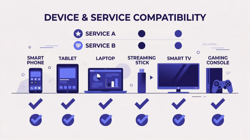 Streaming devices compatible with Fandango at Home and Amazon Prime Video apps