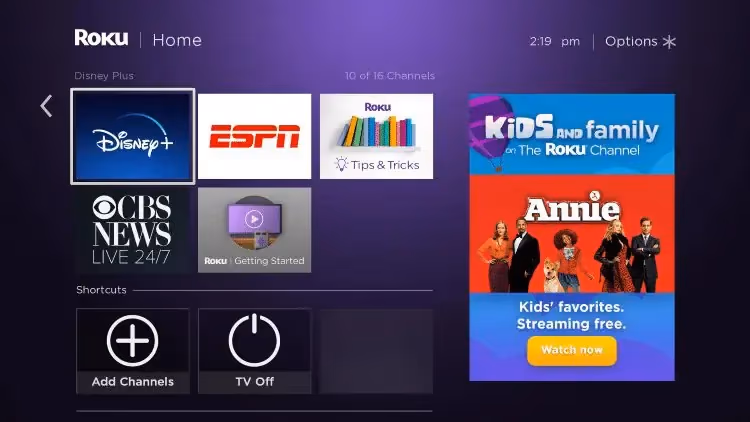 Downloading Disney Plus On Roku 4