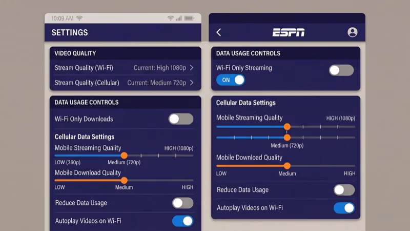 Chromecast with Google TV display and sound settings showing resolution set to 1080p sixty hertz