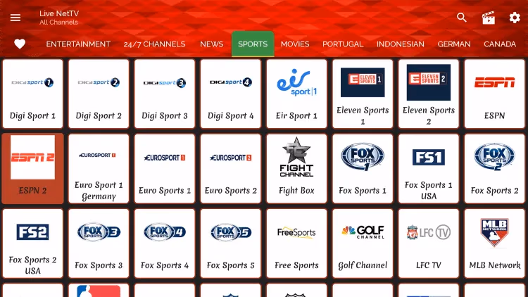 Live Nettv App Sports 