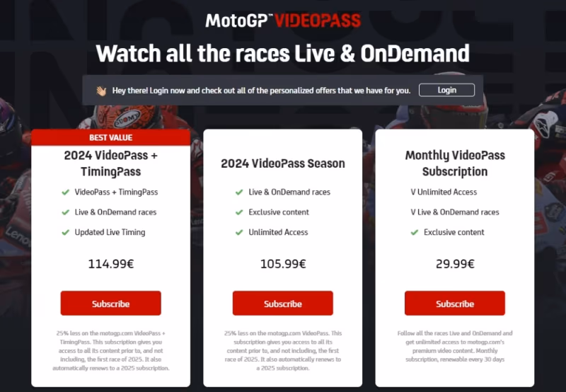 Motogp Videopass Package