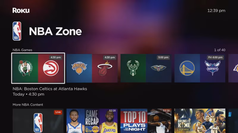 Roku Nba App