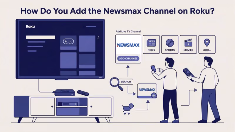 Live TV streaming services carrying Newsmax including Sling and DirecTV