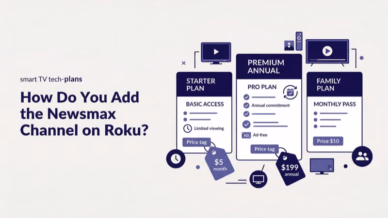 Newsmax Plus subscription plans and pricing for Roku streaming