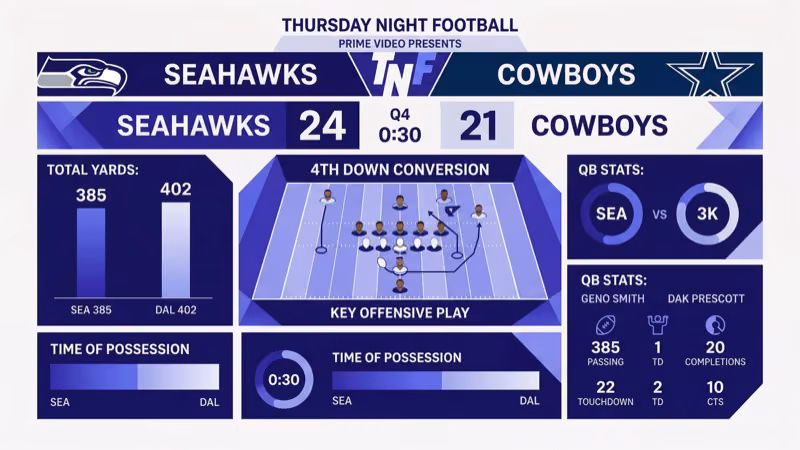 Amazon Prime Video Thursday Night Football stream playing live on a Roku device