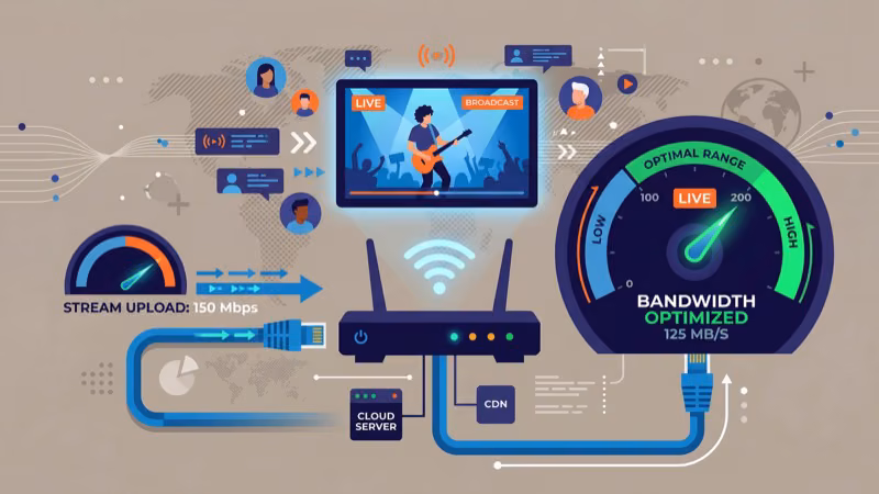 Network speed optimization with ethernet and bandwidth meter