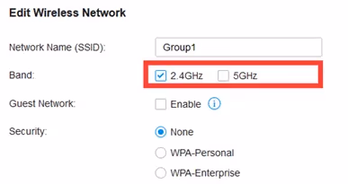 Disable 5ghz Network