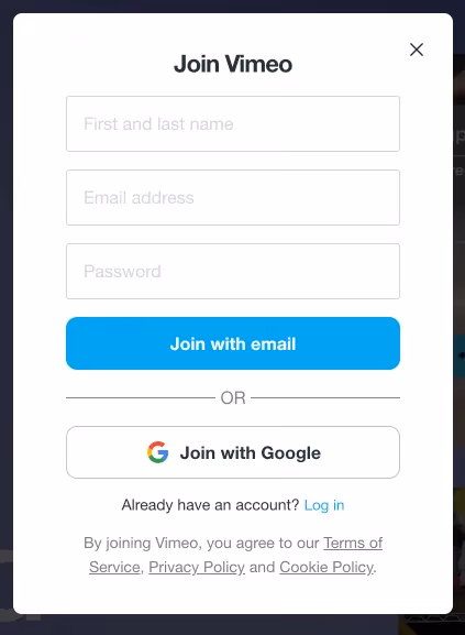 Create A Free Vimeo Account