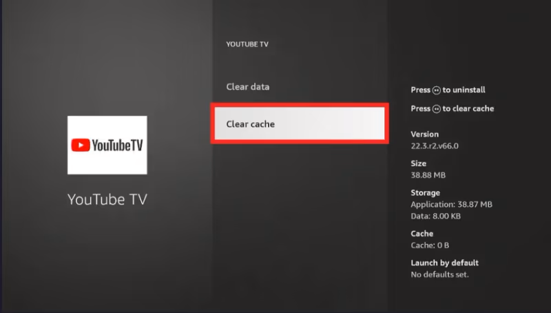Youtube Tv Clear Cache And Data